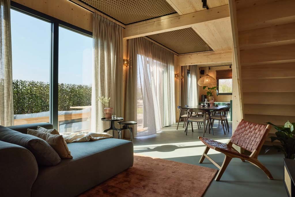 Woonkamer van de 6-persoons Zwembad Villa